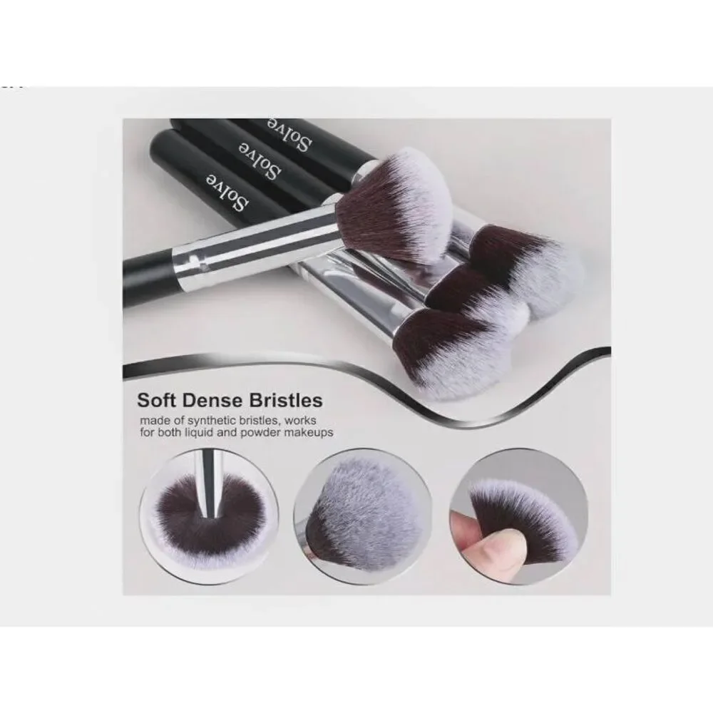 NEW~32 PC. PROFESSIONAL Makeup Brush Set~Wooden Handles~Soft Brushes